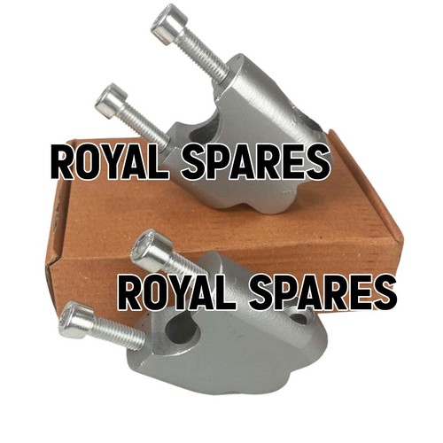 "HANDLE BAR RISER, SILVER" FIT FOR ROYAL ENFIELD INTERCEPTOR 650 - Picture 3 of 17