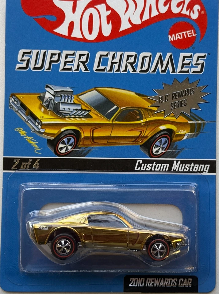 Mustang personalizado Hot Wheels RLC Super Chromes Rewards Series 2010, # 1355/3792 Foto 4 de 4