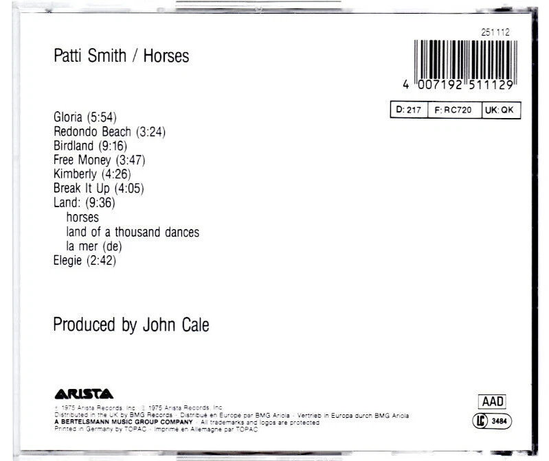 Patti Smith - Horses - Bild 2 von 3
