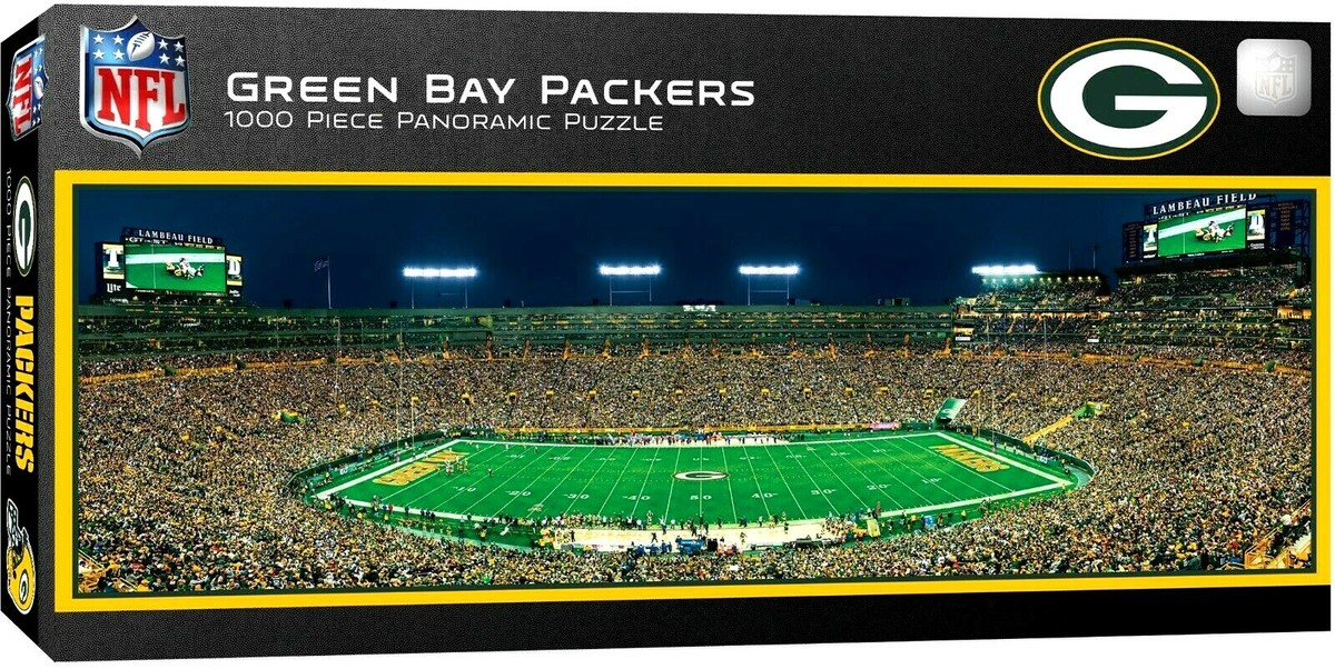 GREEN BAY PACKERS LAMBEAU FIELD STADIUM PANORAMIC JIGSAW PUZZLE