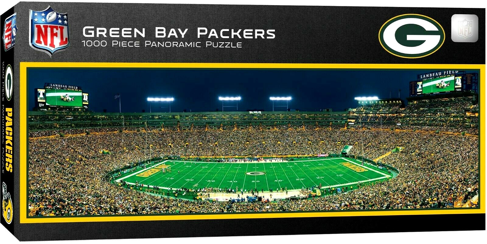 GREEN BAY PACKERS LAMBEAU FIELD STADIUM PANORAMIC JIGSAW PUZZLE NFL 1000 PC