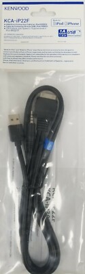 AUTHENTIC Kenwood KCA-iP22F iPod iPhone A/V Cable for Select Kenwood Receivers