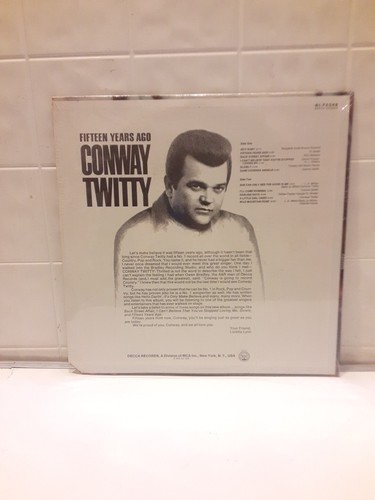 Conway Twitty SEALED Vinyl LP Fifteen Years Ago 1970 Twitty Bird Record Shop NOS - Picture 2 of 4