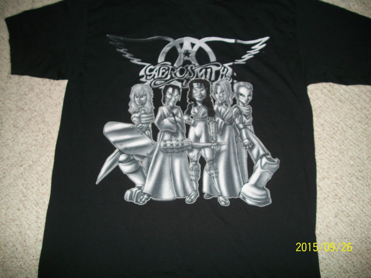 AEROSMITH NINE LIVES ROAR OFTHE DRAGON TOUR ANIME STYLE SHIRT