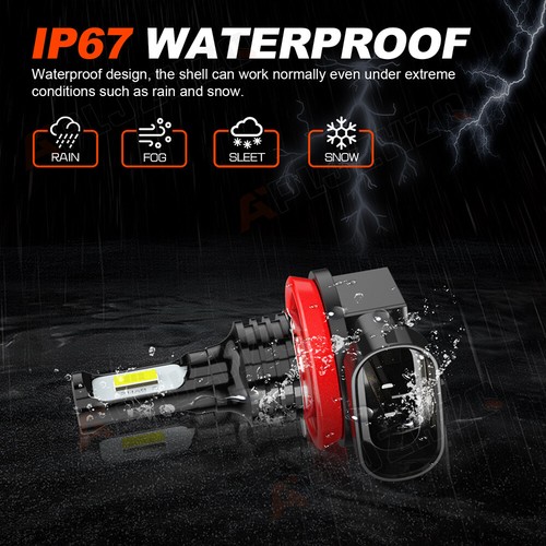 For Suzuki GSXR1000 2009-2016 2X H11 LED Headlights Bulbs High Low Beam White - Picture 7 of 11