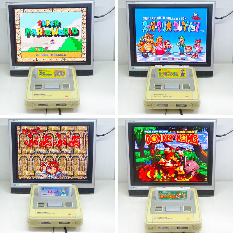 Nintendo Super Famicom Console System + 4Carts Bag Case Nintendo Super Famicom Console System + 4Carts Bag Case