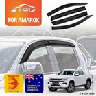 Weathershields for Volkswagen Amarok 23-25 Dual Cab Wind Deflectors Window Visor