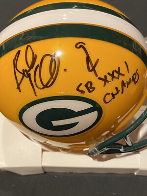 Bob Kuberski Super Bowl XXXI Green Bay Packers Auto Signed Mini