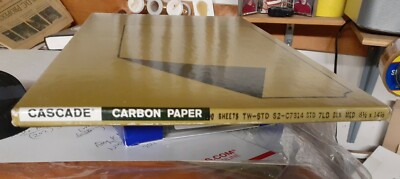 1960s-1980s? vintage box Cascade Carbon Paper sheets for typewriter, craft use