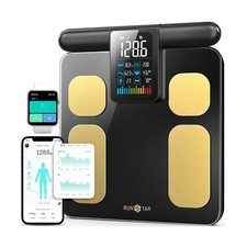 RunSTAR Scale for Body Weight and Fat Percentage, 8 Electrodes High Precision...