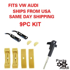 Timing Camshaft Chain Tensioner Adjuster Pads & gasket tool kit 9pc For VW Audi 