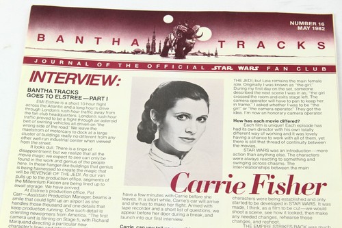 Lot of 4 Star Wars Bantha Tracks & Newsletter from Fan Club 1982 & 1983 - Picture 3 of 6