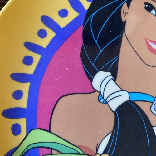 Vintage Pocahontas Meeko Melamine Plate Dish Disney Princess Zak Designs - Picture 2 of 6