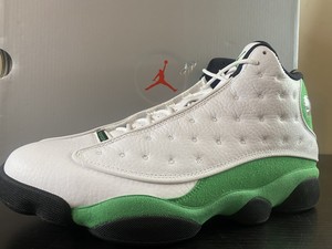 ☘ Nike Air Jordan 13 Retro Blanco Lucky Verde Negro 10.5 DB6537-113 Envío  rápido | eBay