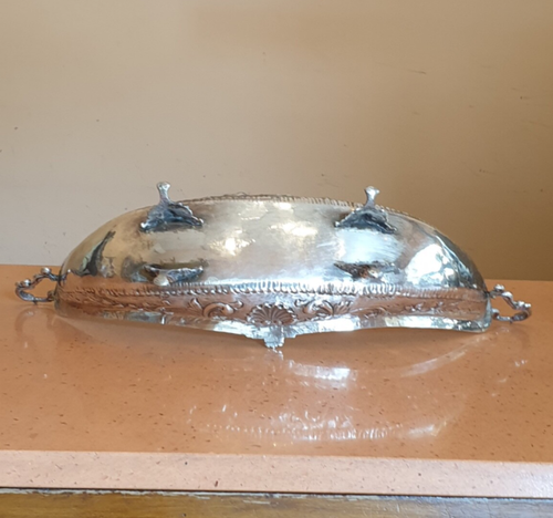 GIATTA CENTROTAVOLA GONDOLA IN ARGENTO 800 ANTICO ANNI '30 MADE IN ITALY - Foto 4 di 7