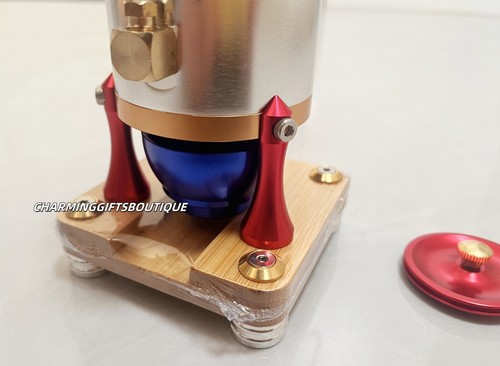 Steam Engine Model with 167ml Boiler Engineer Men Toy Gift STEM w/ Safety Valve - Picture 9 of 15