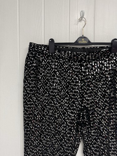 Asos Design Men's super skinny velvet sequin suit pants black size W46x L28 - Picture 6 of 11