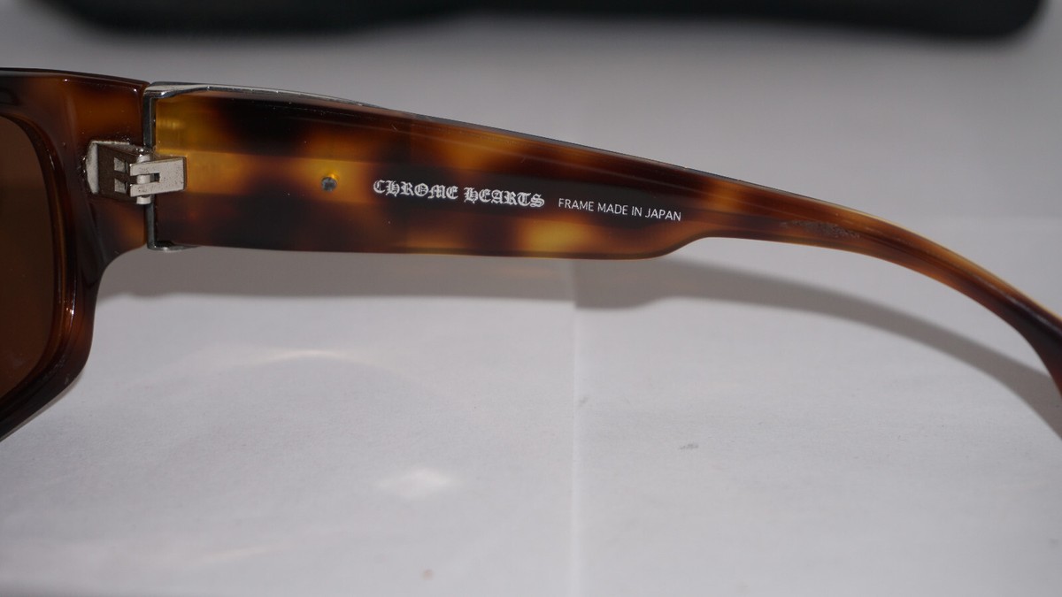 Chrome Hearts Sunglasses G-Money II Havana Silver Brown BST