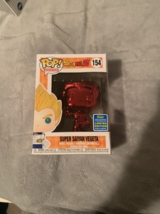 hot topic red chrome vegeta