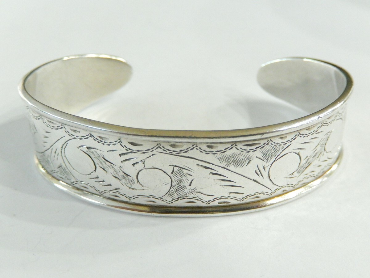 SILVER925 NATIVE SILVER925 WIDE NATIVE BRACELET/シルバー/バングル 