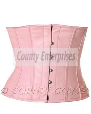 Waspie Cincher Shaper Taillen Steel Boned Waistbust Soft White Leather Corset