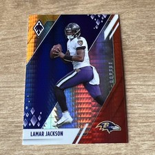 2021 Phoenix Lamar Jackson Fire Burst Refractor card #7