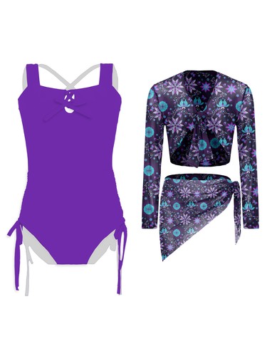 Kid Girl Swimwear Beachball Bathing Suit Party Swimsuit Surf Sleeveless Set - Picture 60 of 70