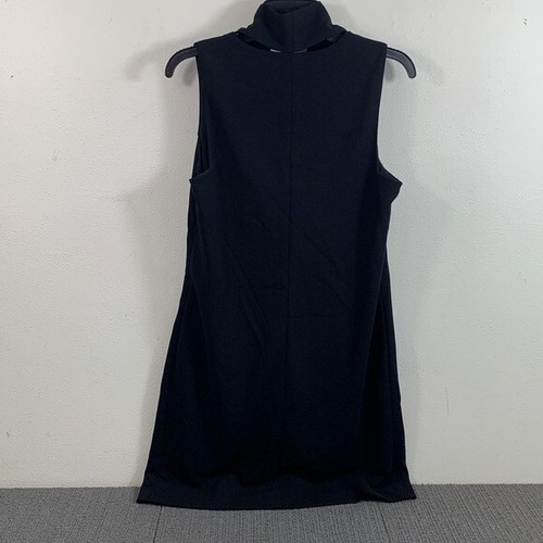 Sam Edelman Scarf Shift Dress Womens Size 6 Black Sleeveless Necktie 03F729 New - Picture 4 of 16