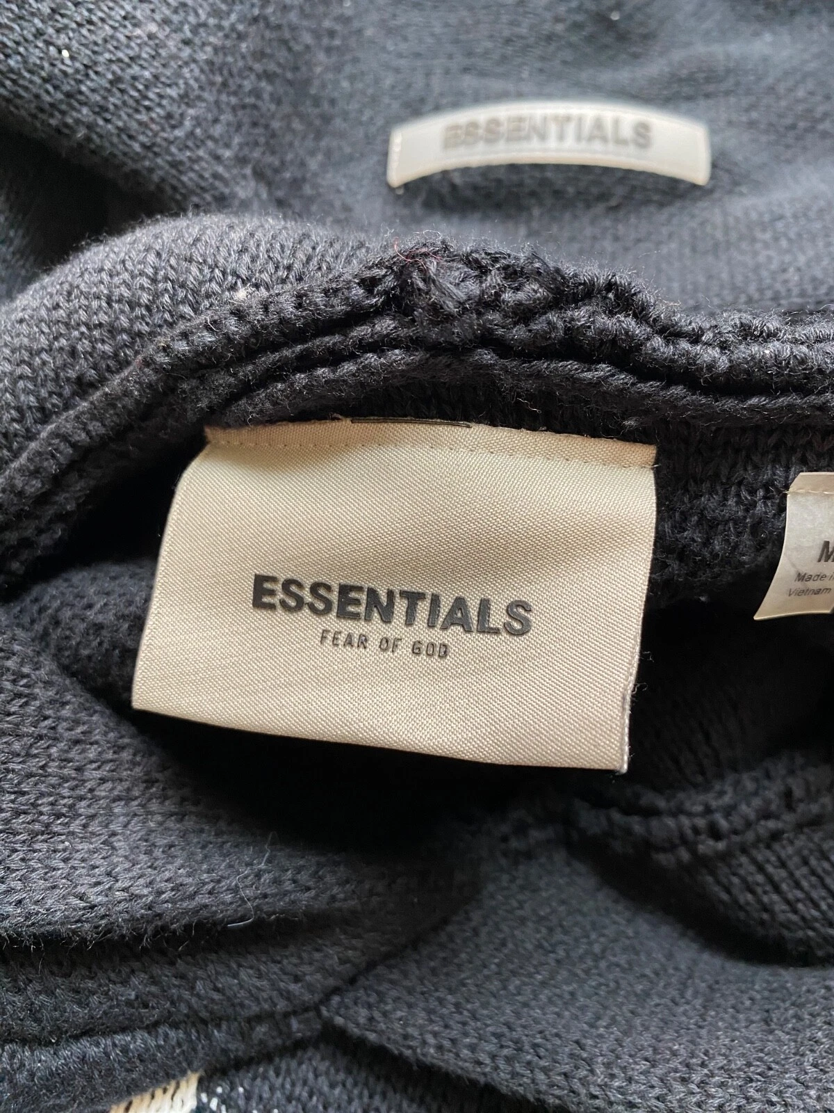 FEAR OF GOD felpa con cappuccio in maglia paura degli dei essenziali