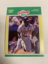 1989 Toys R Us Fleer Baseball MVP Gerald Perry Atlanta Braves 