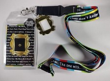 NEW - Friends TV Show Lanyard ID Badge Holder with Charm