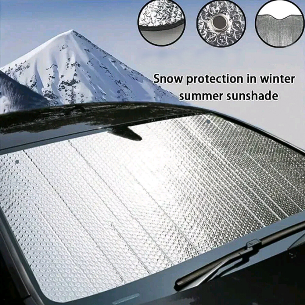 Folding Car Sun Shade for Windshield & Front Window UV Protection  