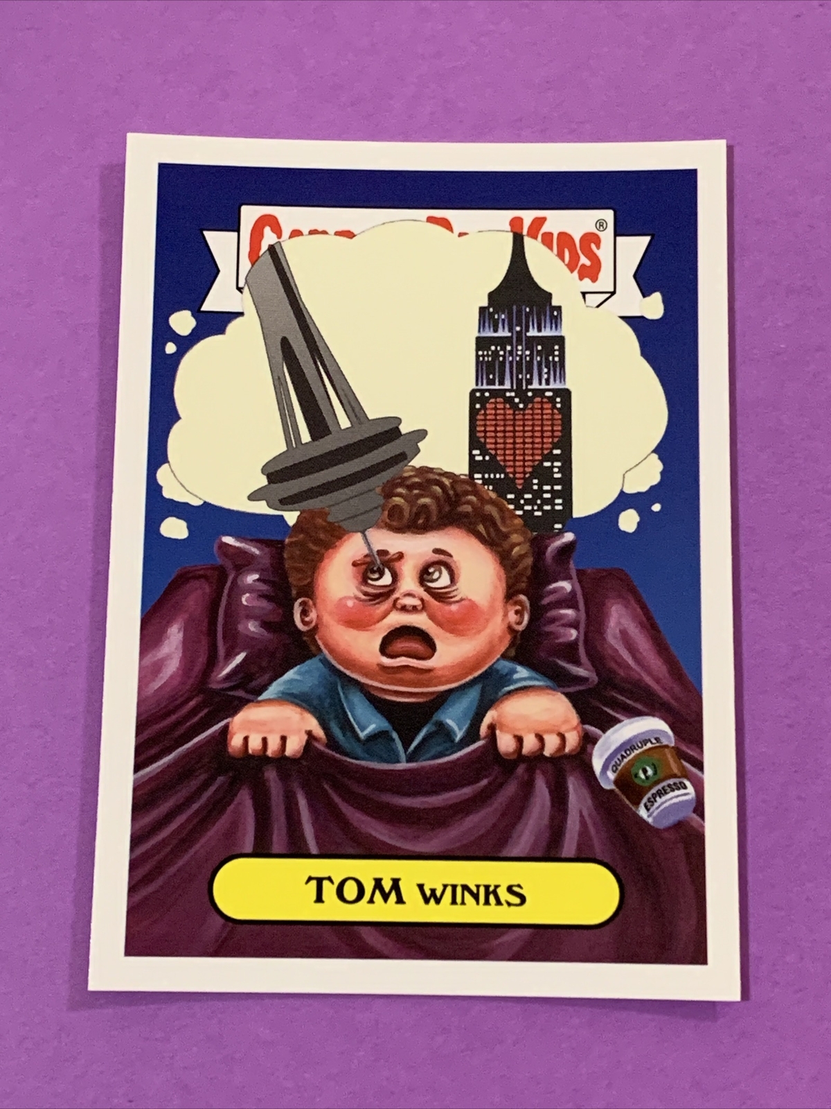 Tom Winks 2019 Garbage Pail Kids We Hate The 90s Tom Winks #4b 90s Film Sticker ...