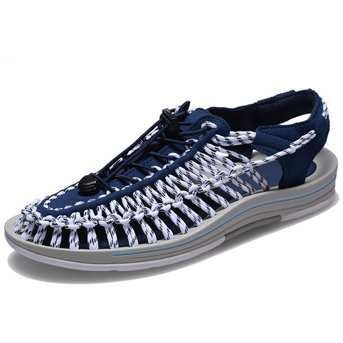 Mens Gladiator Sandals Summer Handmade Weave Men's Outdoor Casual Beach Sneakers - Picture 17 of 21