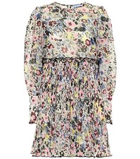 NWT GANNI Floral Print Ruffled Mini Dress, Size: US 0, EU 32-- Originally $225