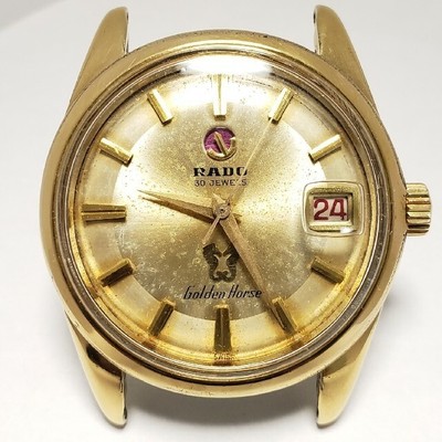 Auth RADO Watch GOLDEN HORSE Automatic winding 11674 Case 20 micron gold  plate | eBay