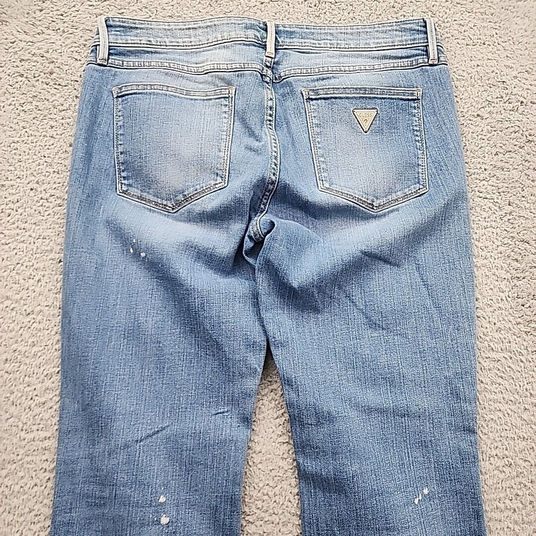 Guess 1981 Jeans Womens Size 30 Blue Denium Mini … - image 5