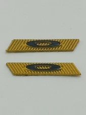 OAKLEY SUTRO SUNGLASSES REPLACEMENT SIDE LOGO ICON IN GOLD & BLACK TAG TEMPLE