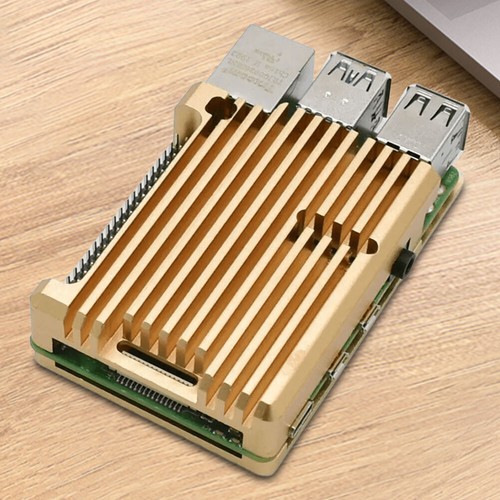 Metal Shell with Silicone Thermal Pads Open Case Design for RPI Raspberry Pi 4B - Photo 13/21