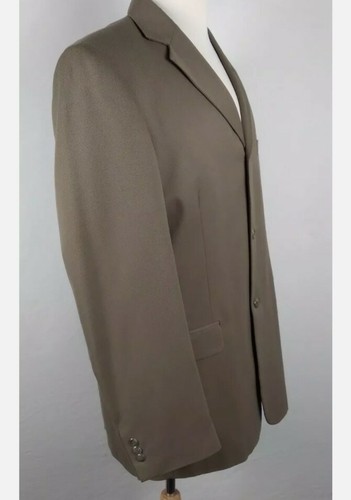 john henry Men's Sz 42L biege color Poly Blend Sport Coat B62 - Picture 5 of 12
