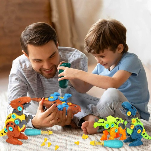 Dreamon Dinosaur Kids Toys with Storage Box Electric Drill, DIY STEM Education - Picture 6 of 6
