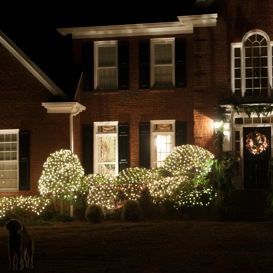 Christmas Net Lights Indoor Outdoor Holiday Home Mesh Lights 150 Clear Multi - Image 2 of 4