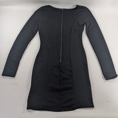 Derek Heart Black Long Sleeve Fitted Dress Womens Size Small NWT - Picture 2 of 9