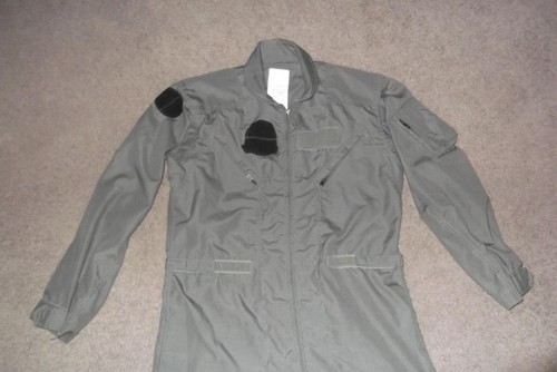 Military Flight Suit 42 L Sage Coveralls Army USAF Overalls Men Flyers #52 - Picture 3 of 7