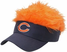 Chicago Bears Visor Flair Hair 