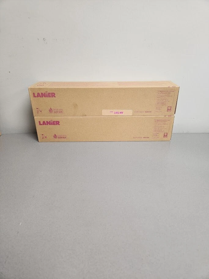 Lanier 480-0282 Magenta Toner Cartridge Type 145 High Yield Toner Lot of 2 - Image 1 of 1