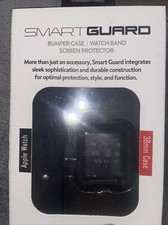 Smart Guard Bumper Case Band Screen 3-in-1 Protector for Apple Watch 38mm Black