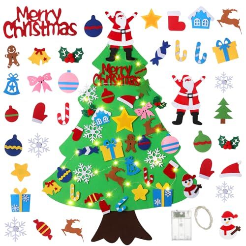 Felt Christmas Tree for Kids - 3.6 FT Felt Christmas Tree with 35 Pcs Large - Picture 2 of 8