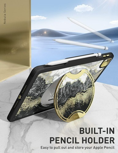 Funda de cuerpo completo Clayco Nebula para Apple iPad 10.2" con cubierta protectora de pantalla EE. UU. - Imagen 32 de 33