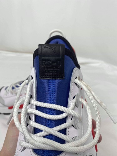 Men’s Size 9.5 Athletic Sneakers Puma RS-0 Sound Running White Blue Red Low Top - Picture 9 of 11